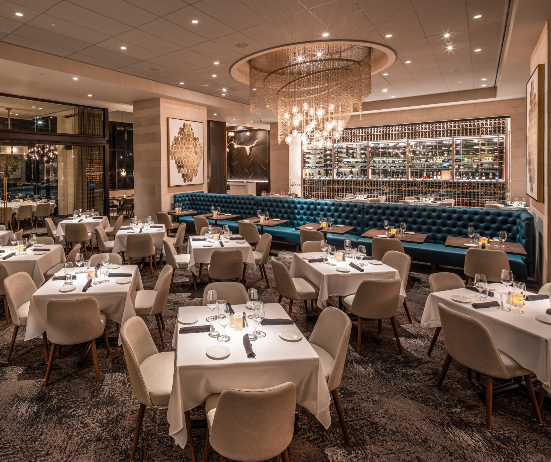 Perry's Steakhouse — Restaurant interior design in Cool Springs, TN