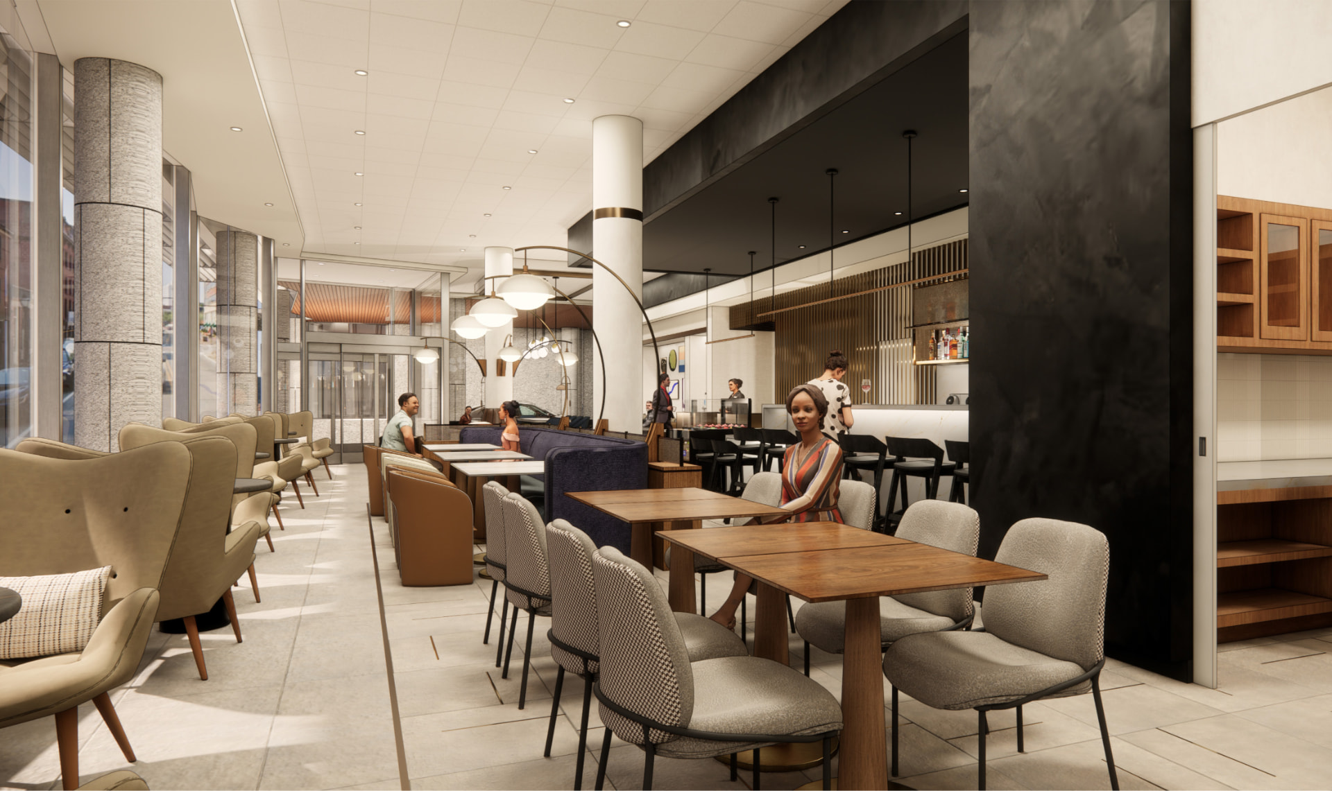 Hyatt Place – Portland Downtown-Old Port Square — Hotel interior design in Portland, ME