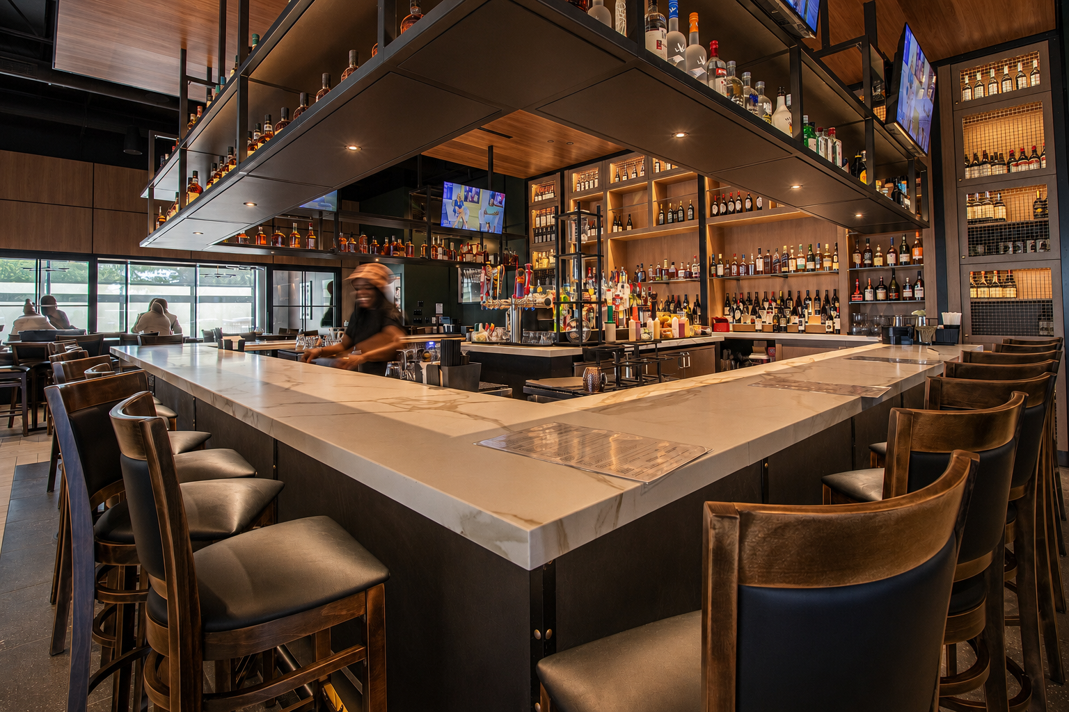 The Weber Grill — Restaurant interior design in Orland Park, IL