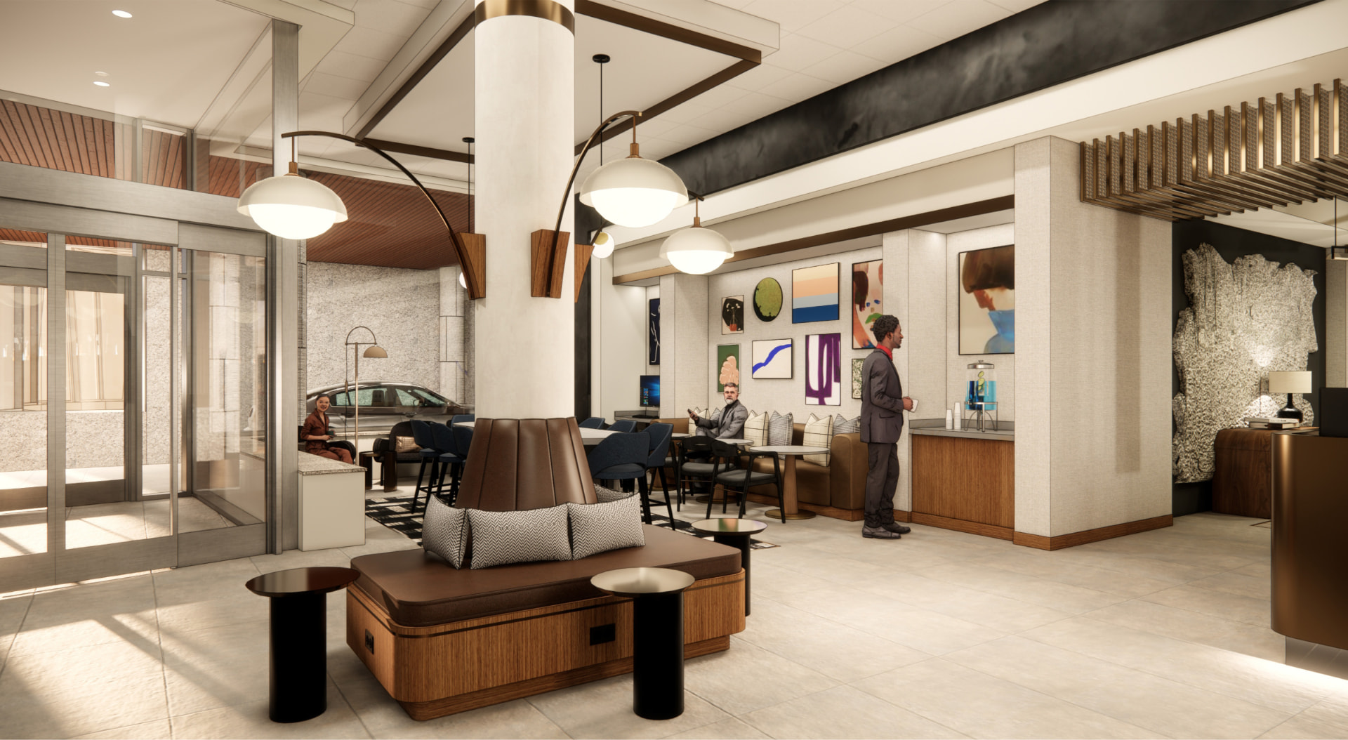Hyatt Place – Portland Downtown-Old Port Square — Hotel interior design in Portland, ME